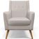 Poltrona Decorativa com Pés de Madeira Taroba D02 Veludo Bege C-309 - Lyam Decor