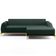 Sofá 5 Lugares com Chaise Direito Sala Estar Molino 320cm D02 Linho Verde Musgo C-117 - Lyam Decor