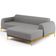 Sofá 5 Lugares com Chaise Direito Sala Estar Molino 320cm D02 Linho Cinza Escuro C-416 - Lyam Decor