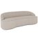 Sofá 3 Lugares Curvo Sala de Estar Living Lótus D02 Linho Bege 180 cm D-463 - Lyam Decor