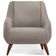 Kit 02 Poltronas Decorativa Fixa Pés de Madeira Paloma D02 Linho Bege C-107 - Lyam Decor