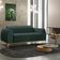 Sofá 3 Lugares Para Sala De Estar Molino 210 Cm D02 Pés D'ouro Linho Verde Musgo C-117 - Lyam Decor