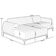 Sofá 4 Lugares com Chaise Esquerdo Para Sala de Estar Molino 265cm D02 Base Castanho Pés D'ouro Prime Bouclê Mostarda PB-03 - Lyam Decor