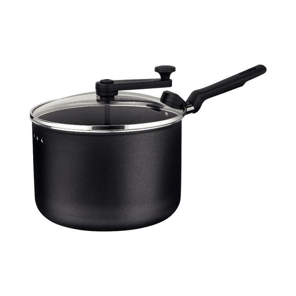 Pipoqueira Loreto Antiaderente Starflon 20cm 3,5l Tramontina Cor:preto Preto