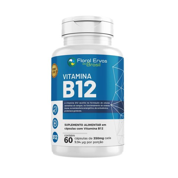 VITAMINA B 12 - 350MG 60 CAPS FLORAL ERVAS