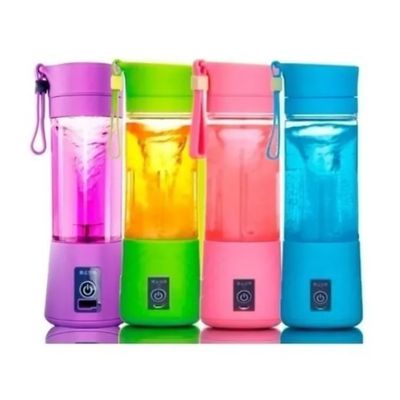 Mini Liquidificador Colors Portátil Recarregável  6 Lâminas