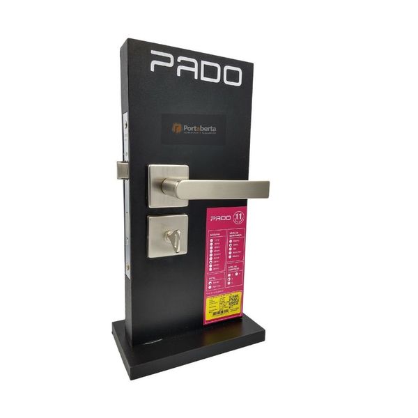 FECHADURA PORTA BANHEIRO WC PADO CONCEPT 414 ESCOVADA ACETINADA 40MM QUADRADA CRA