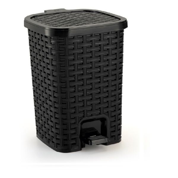 Lixeira Smart 7 Litros C/ Amortecedor Monte Líbano Cor Preto
