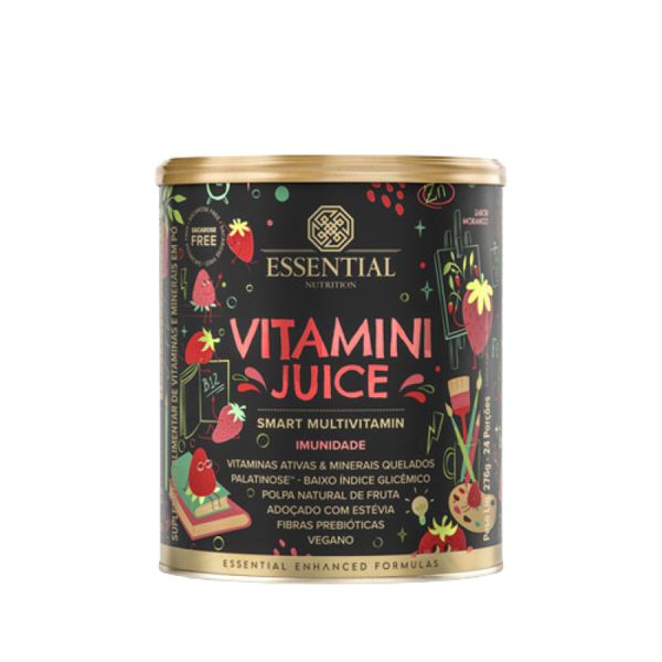Vitamini Juice Sabor Morango Essential Nutrition 276g