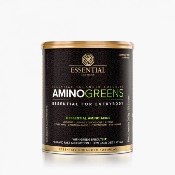 Amino Greens Amoniácidos Essential Nutrition 240g