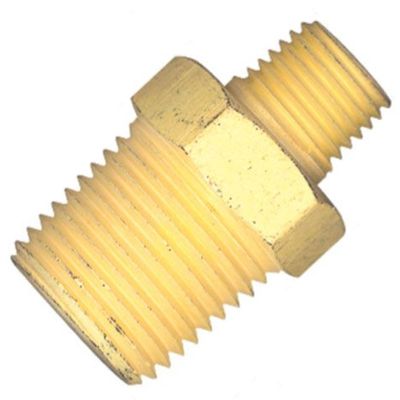 Niple de Redução Lubefer 1/2 x 1/4 Rosca Macho Aço