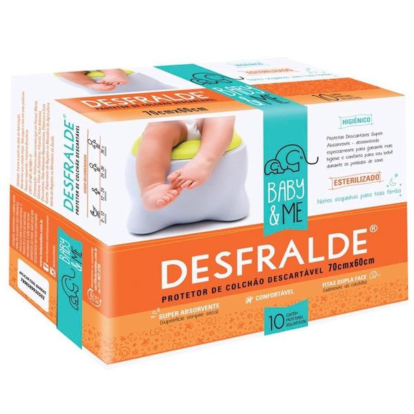 Protetor de Colchão Desfralde Absorvente Descartável 10 Un
