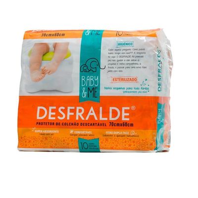 Protetor de Colchão Desfralde Absorvente Descartável 10 Un