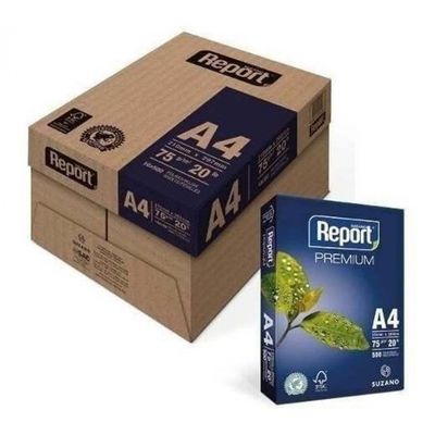 Papel Sulfite A4 75G Caixa Com 5 Resmas Premium Report