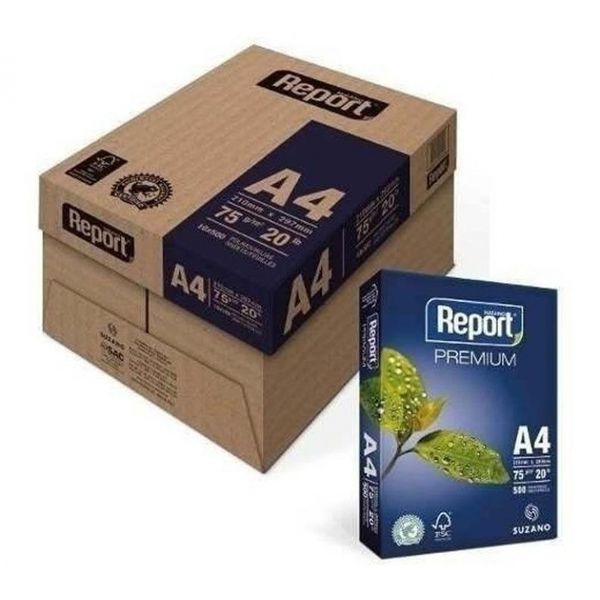 Papel Sulfite A4 75G Caixa Com 5 Resmas Premium Report