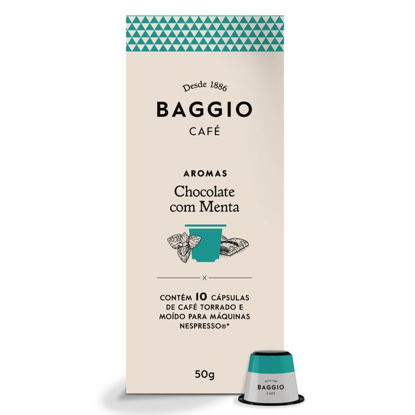 Cápsula Café Gourmet Baggio Chocolate Com Menta Nespresso