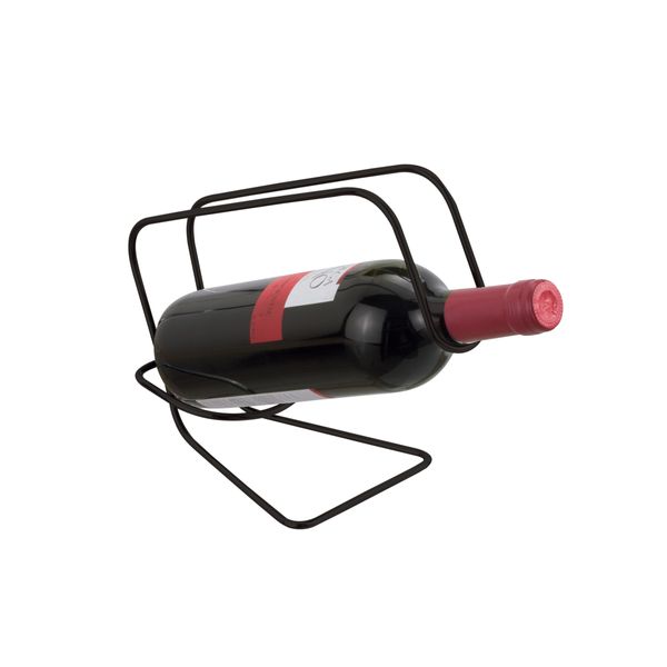 Suporte De Mesa Porta Garrafa De Vinho Preto Alça Para Servir Organização Decoração Cozinha