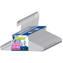 Cabide Tintureiro Cromado Organização Roupa Armario - Kit com 30 unidades