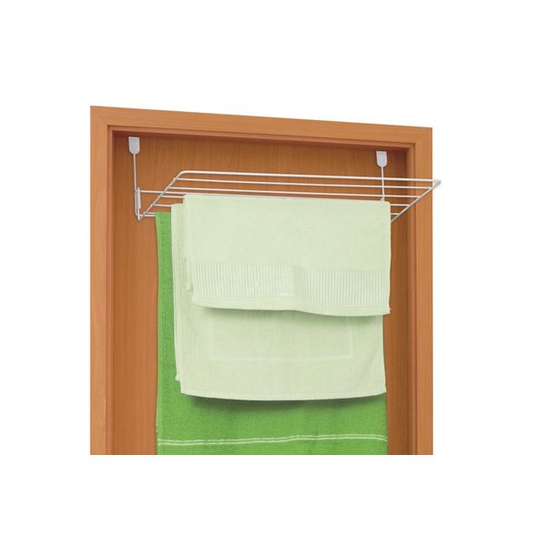 Varal Dobrável Porta Toalha Suporte Secador de Roupa Sem furo Branco Varal Dobrável Porta Toalha Suporte Secador de Roupa Sem furo Branco