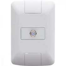 Conjunto 4x2 com 1 Tomada TV/SAT Coaxial Tramontina Aria Branco