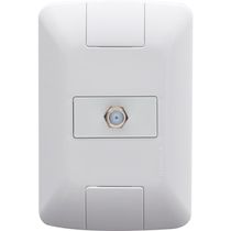 Conjunto 4x2 com 1 Tomada TV/SAT Coaxial Tramontina Aria Branco