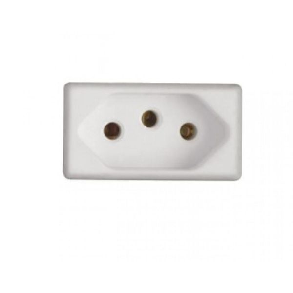 Modulo Tomada 2P T Tramontina 20 A 250 V Branco