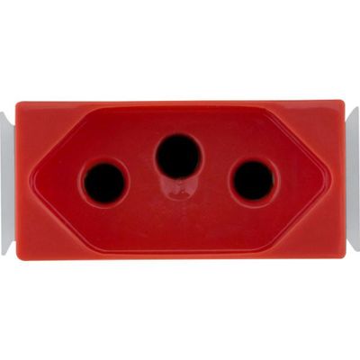 Modulo para Tomada 2P+T Tramontina Aria 20 A 250 V Vermelho