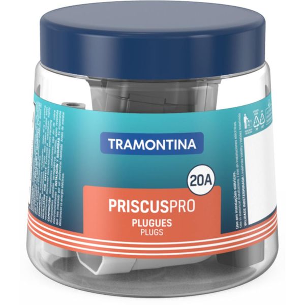 plugue fêmea 2P T 20A 250v~ cores preto e branco