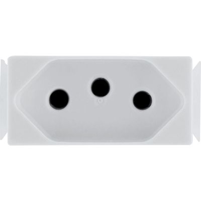 Kit 4 Modulo Tomada 2P+T Tramontina Aria 20 A 250 V Branco
