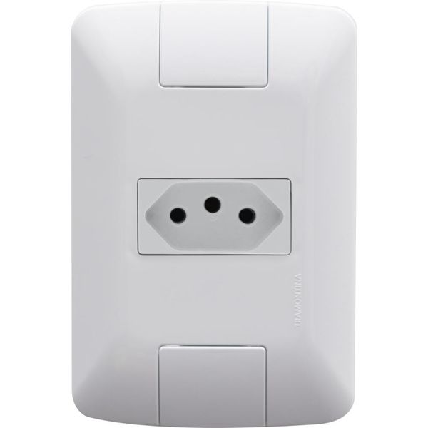 Kit 12 Conj 4x2 Tomada 2P+T Tramontina Aria 20A 250V Branco Kit 12 Conj 4x2 Tomada 2P+T Tramontina Aria 20A 250V Branco