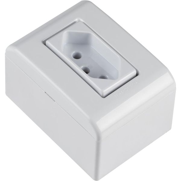 Kit 9 Caixa Sobrepor 1 Tomada 2P+T 10A 250V Tramontina Liz Kit 9 Caixa Sobrepor 1 Tomada 2P+T 10A 250V Tramontina Liz