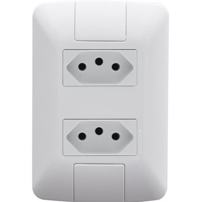 Kit 9 Conj 4x2 com 2 Tomadas 2P+T Tramontina 20A 250V