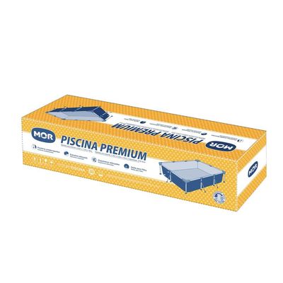 Piscina Retangular 3700 Litros Estruturada Premium Mor