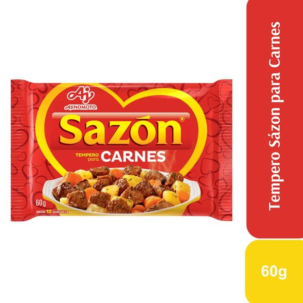 Tempero em pó sazón® sabor carnes 60g