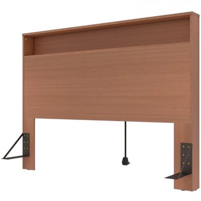 Cabeceira para Cama Box Casal Bartira Versatti com Tomada Avelã