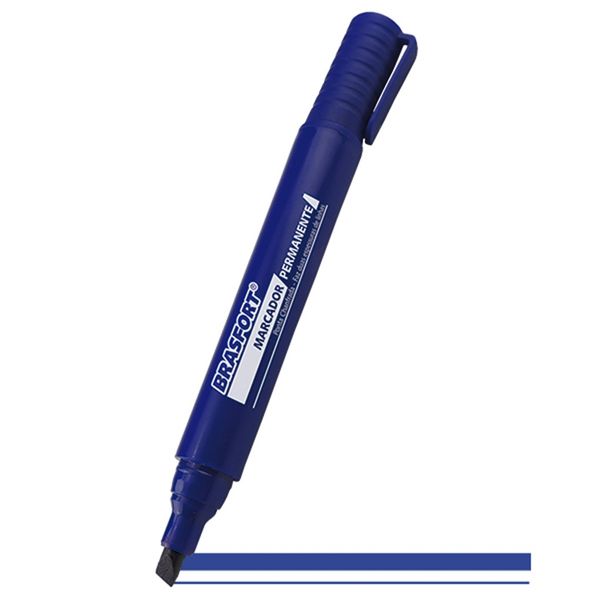 Caneta Marcador Permanente Brasfort Vermelha Ponta Grossa Caneta Marcador Permanente Brasfort Vermelha Ponta Grossa