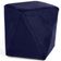 Kit 02 Puffs Decorativo Para Sala de Estar Ametista D02 Veludo Azul Marinho C-287 - Lyam Decor