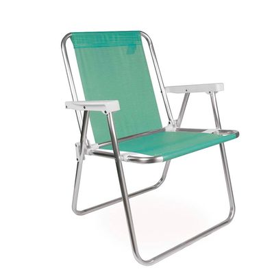 Kit 2 Cadeira de Praia Alta Sannet Alumínio Mor Anis