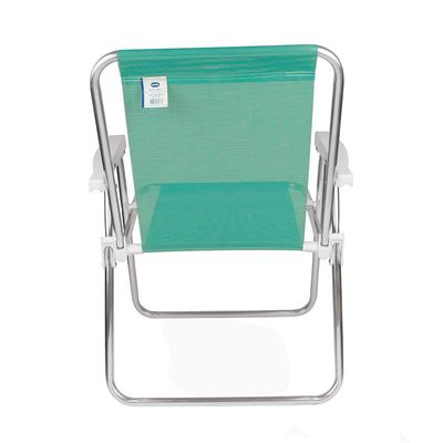 Kit 2 Cadeira de Praia Alta Sannet Alumínio Mor Anis