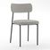 Cadeira Decorativa Estofada Para Sala de Jantar Melina F01 Linho Cinza - Lyam Decor