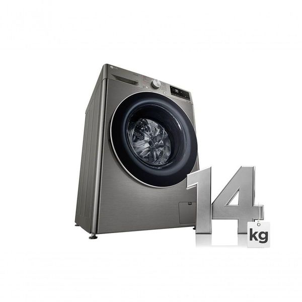 Lava e Seca Smart LG VC2 14kg Inox Look Com Inteligência Artificial AI DD CV9014PC2 110V