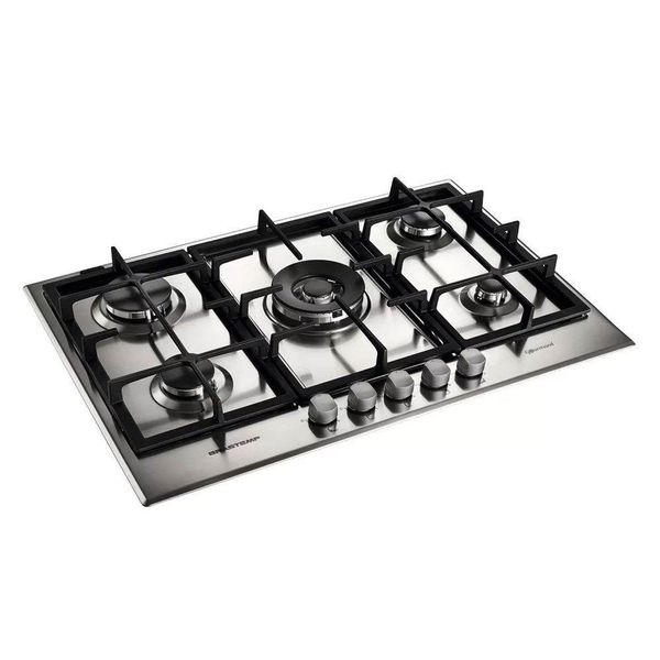 Cooktop Brastemp 5 Bocas Superautomático Gourmand Inox 220V 220