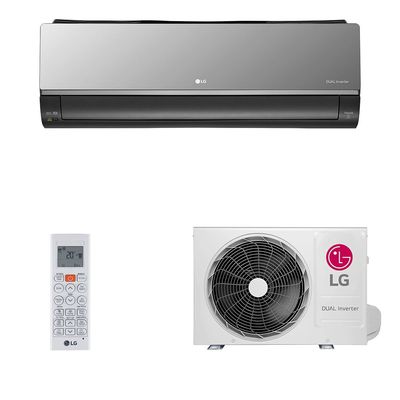 Ar-Condicionado LG Dual Inverter Voice Nano 12000 BTUs Quente/Frio S3-W12JAR7A Cinza / 220V