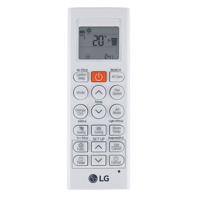 Ar-Condicionado LG Dual Inverter Voice Nano 12000 BTUs Quente/Frio S3-W12JAR7A Cinza / 220V