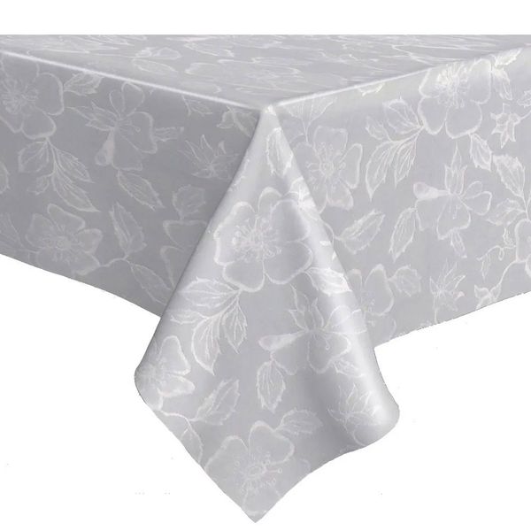 Toalha De Mesa Térmica Pvc Impermeável Branca S 1,40x5,00