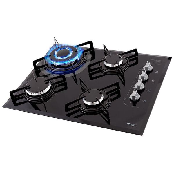 Cooktop a Gás Philco 4 Bocas Pct04tc Superautomático Bivolt Bivolt