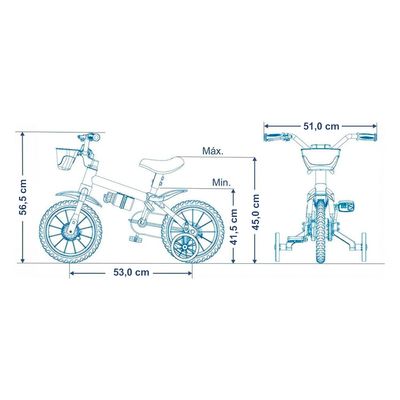 Bicicleta Infantil Aro 12 Com Rodinhas De Treinamento Nathor Bike Com Garrafinha Criança Menina Flower Rosa