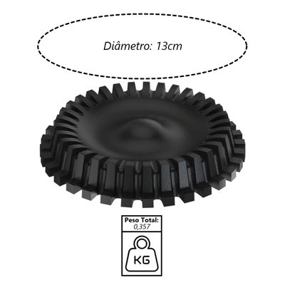 Queimador Alta Pressão Completo Fogão Industrial N03 8,7cm
