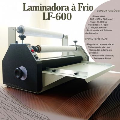 Laminadora Plastificadora a Frio Pressão Bivolt Reverse 60cm