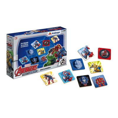 Jogo da Memória Avengers Mech Strike 24 Pçs 5398.7 - Xalingo